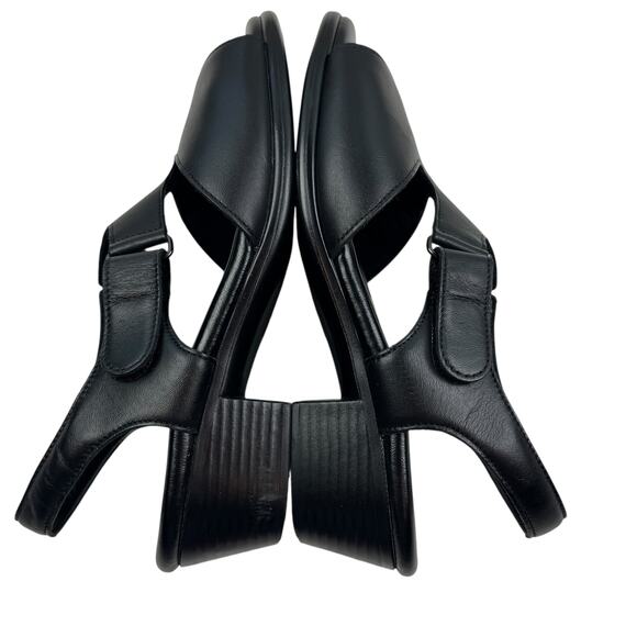 SAS Black Suntimer Comfort Cushioned Support Classy Heeled Sandals Women's 6.5 - Picture 6 of 10